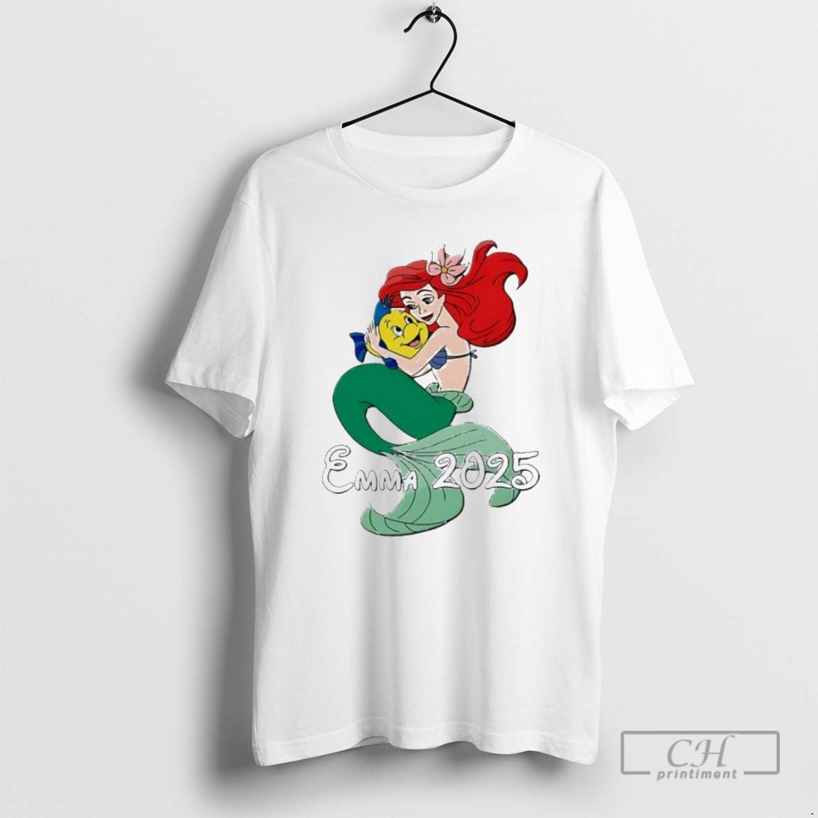 Premium Mermaid Christmas Personalised Ornaments White Shirt Sweater