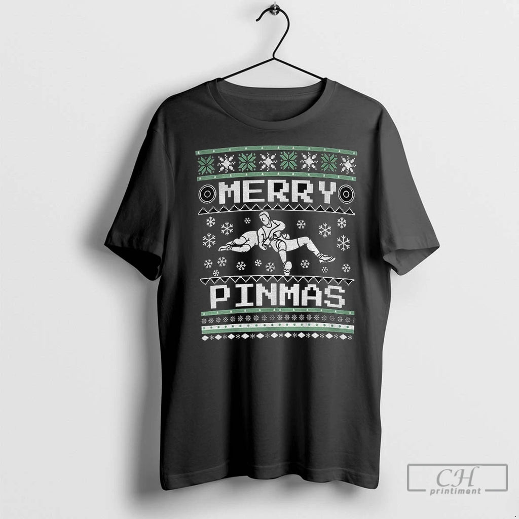 Premium Merry Pinmas Wrestling Merry Christmas