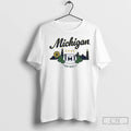 Premium Michigan Wolverines Football Chicago Skyline