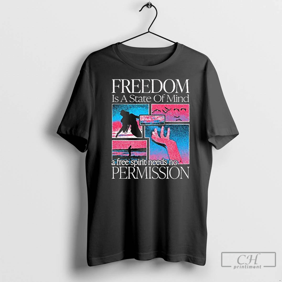 Premium Mindful Freedom Manifesto Washed Long Sleve