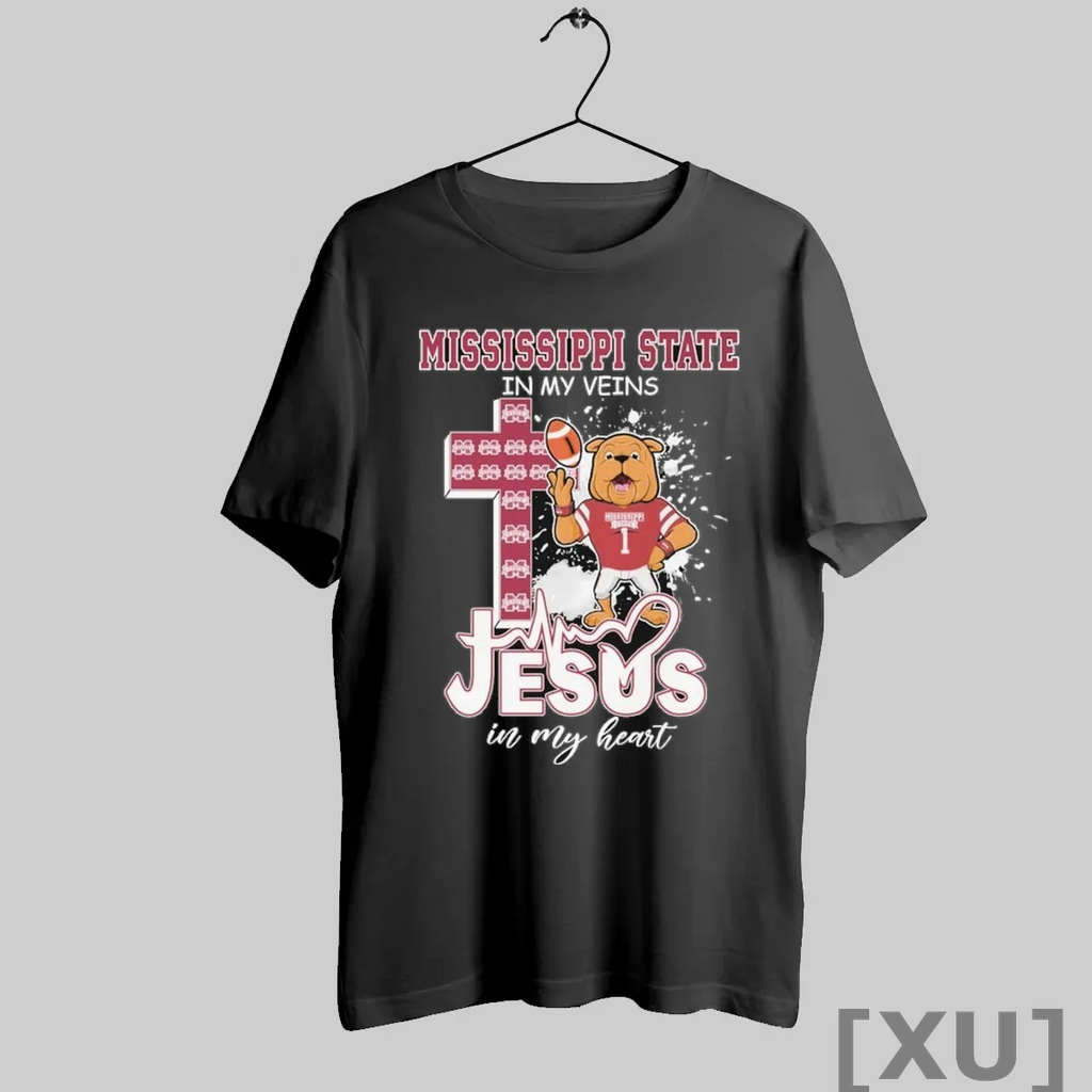 Premium Missouri State Bulldogs In My Veins Jesus In My Heart Mascot T Shirts