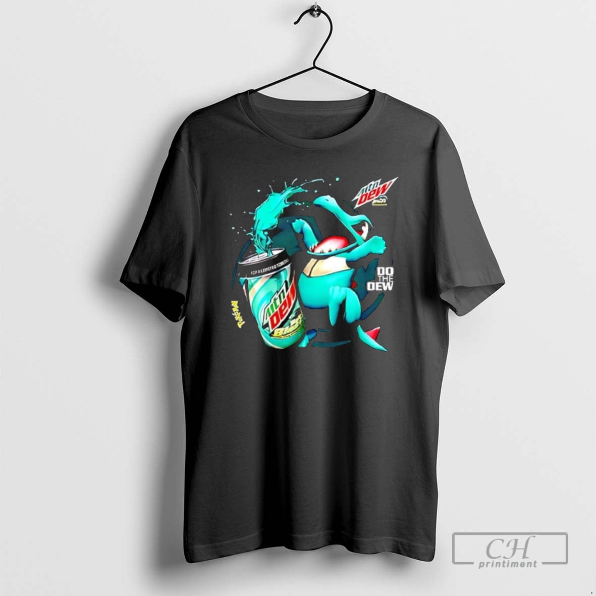 Premium Mountain Dew Baja Blast Graphic Shirt Sweater
