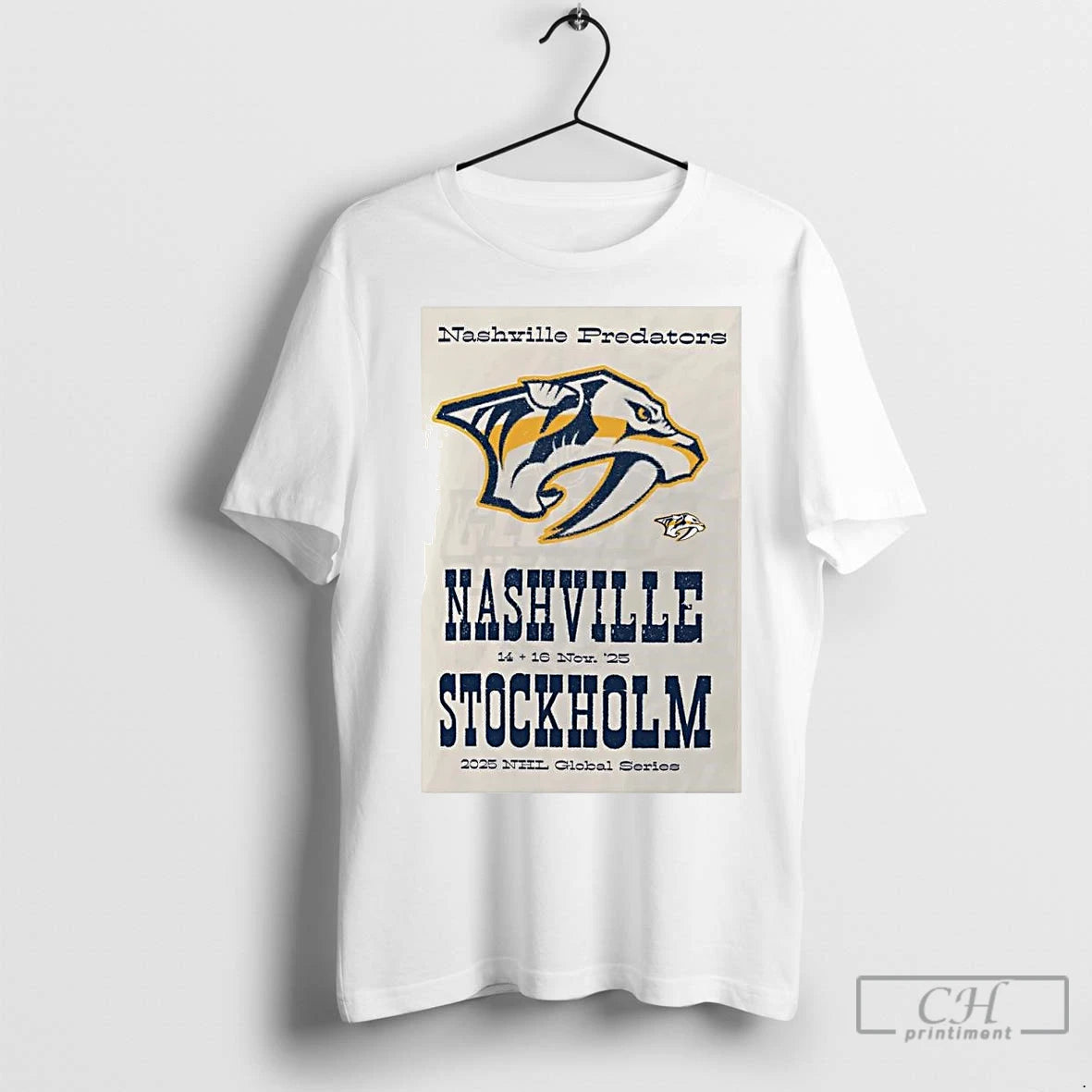 Premium Nashville Predators 2025 Hometown To Stockholm Global Series