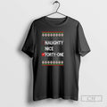 Premium Naughty Nice 41 Simple List Ugly Christmas Sweat Shirt Sweater