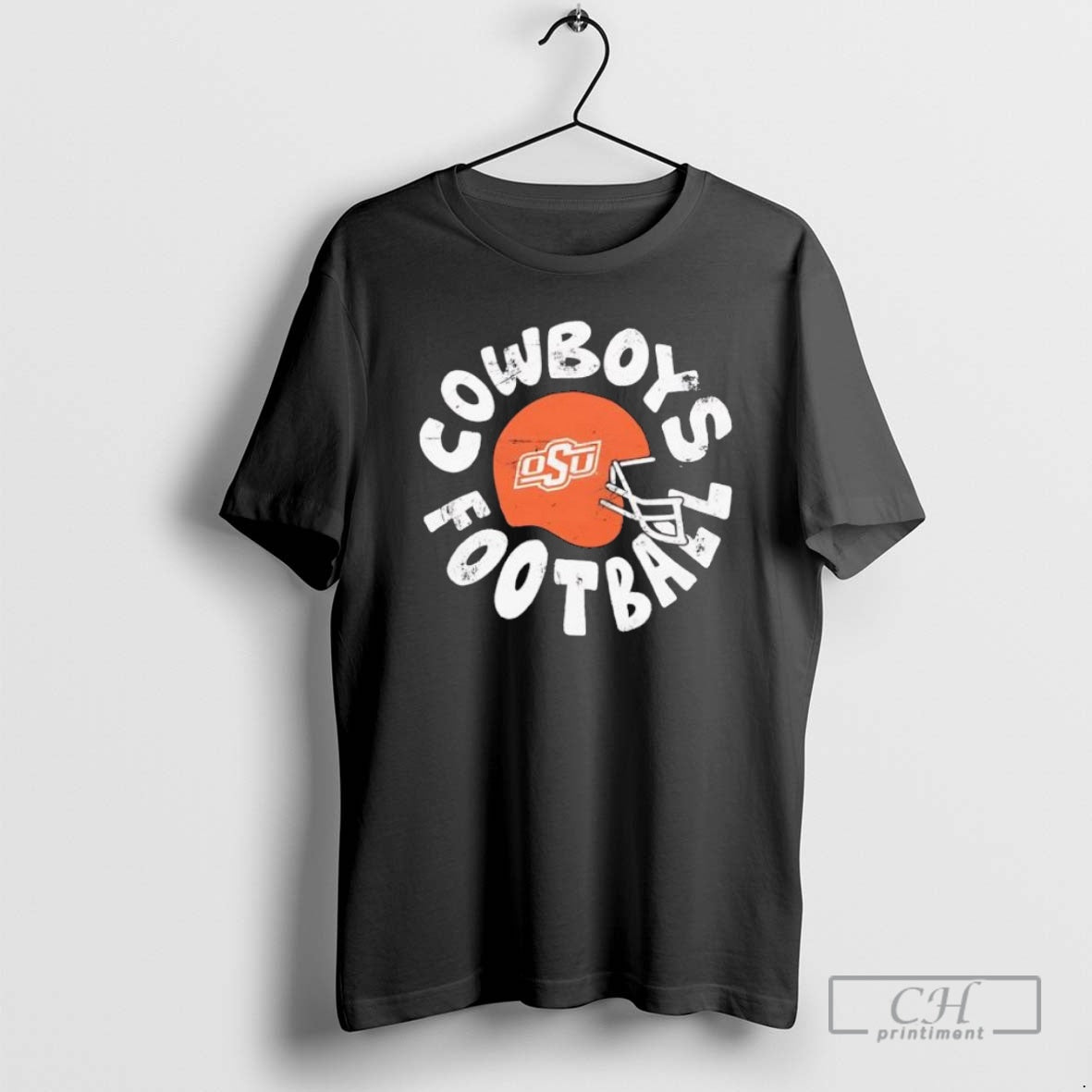 Premium Oklahoma State University Cowboys Football Helmet Retro Shirt Sweater