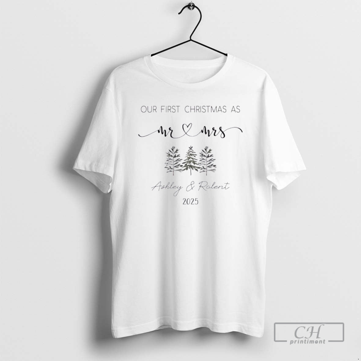 Premium Our First Christmas As Mr And Mrs Personalized Ornaments White Shirt Sweater