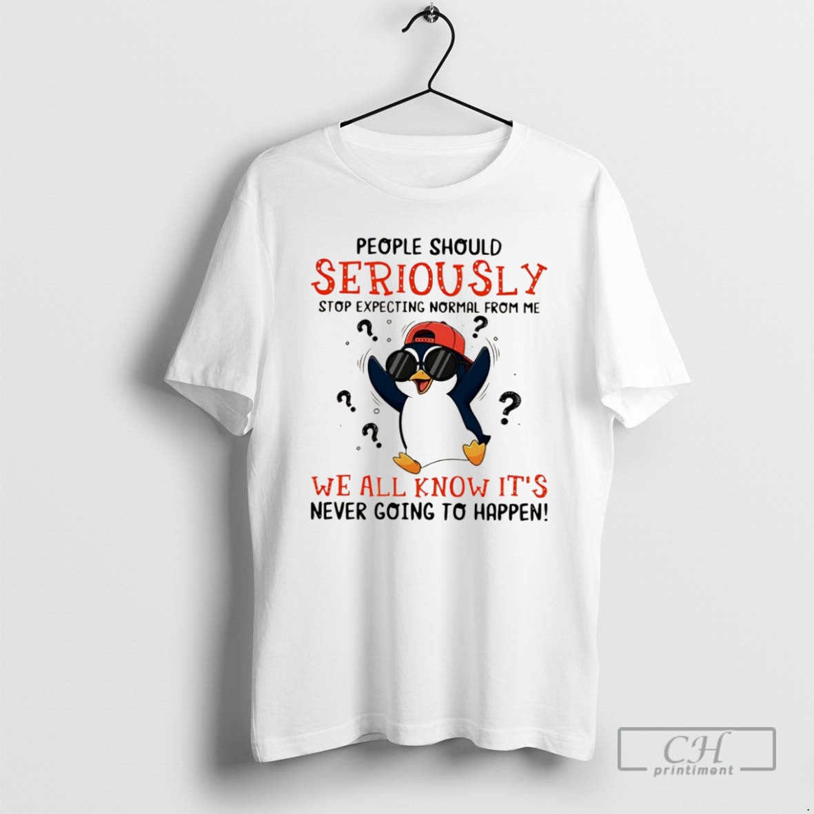Premium People Should Seriously Stop Expecting Normal From Me Penguin Christmas 2025 Christmas Shirt Sweater