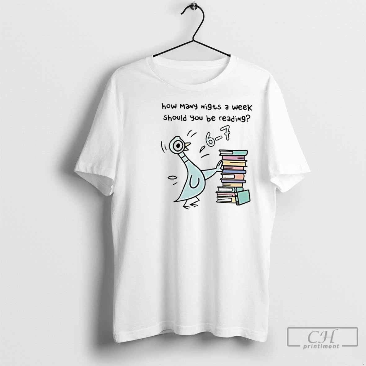 Premium Pigeon 67 Reading Book Lover Librarian Circle White