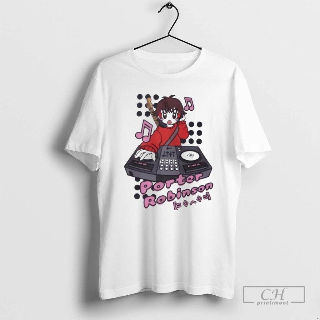 Premium Porter Robinson Anime Dj Character Smile World Tour 2024 2025 Shirt Sweater