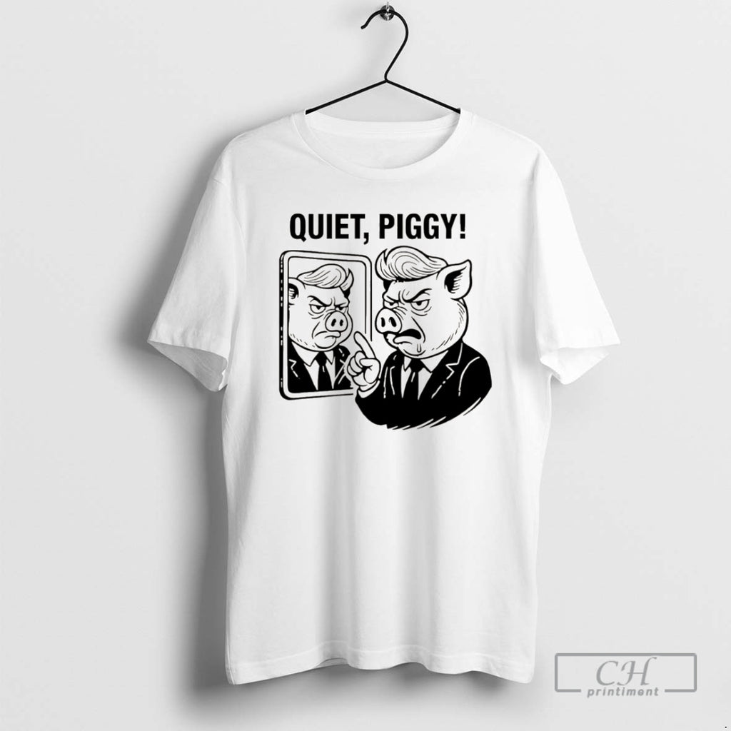 Premium Quiet Piggy Pointing Angrily Anti Trump Christmas Shirt Sweater