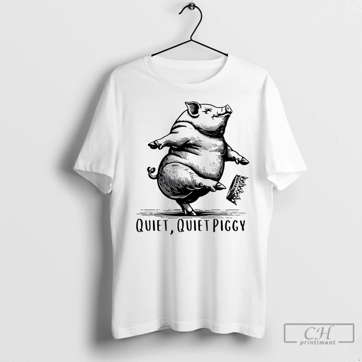 Premium Quiet Quiet Piggy Dancing Pig Kicking Crown Trump