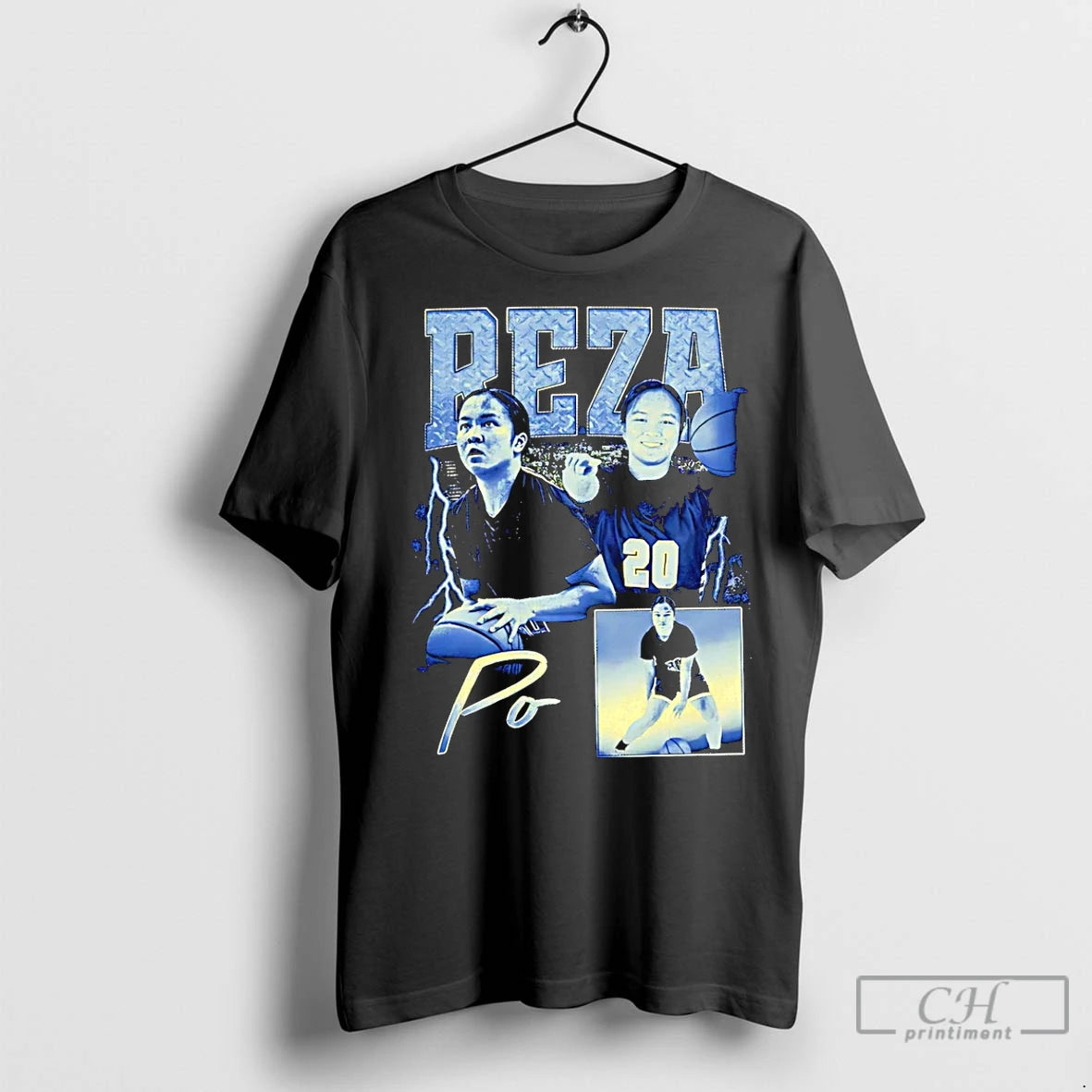 Premium Reza Po New Mexico Lobos Basketball Player Collage