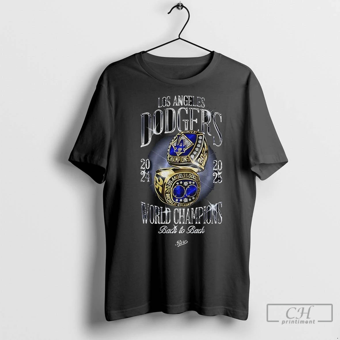 Premium Rings Los Angeles Dodgers World Champions Back To Back 2024 2025 Logo
