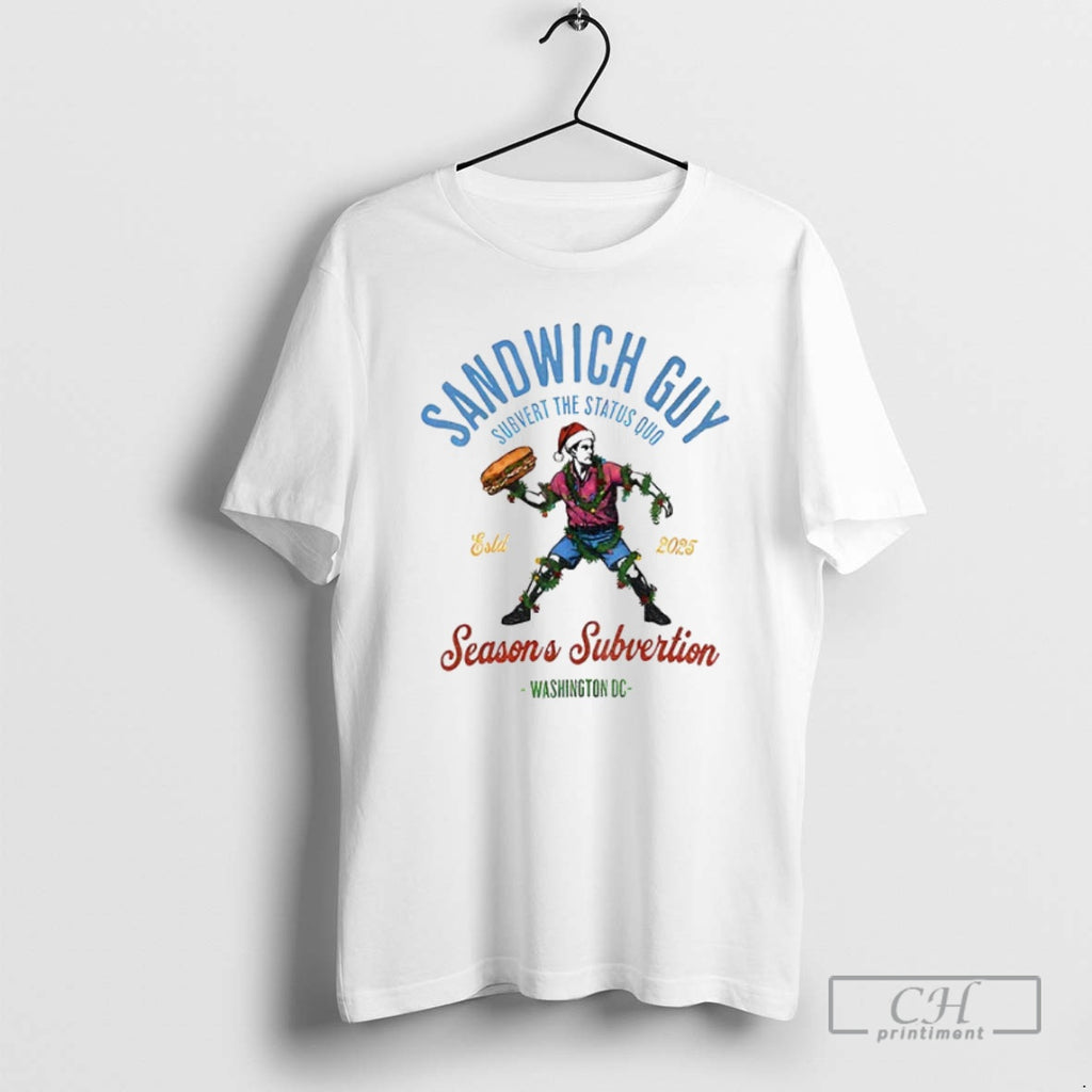 Premium Sandwich Guy Merry Resistmas Seasons Subvertion Washington Dc Shirt Sweater