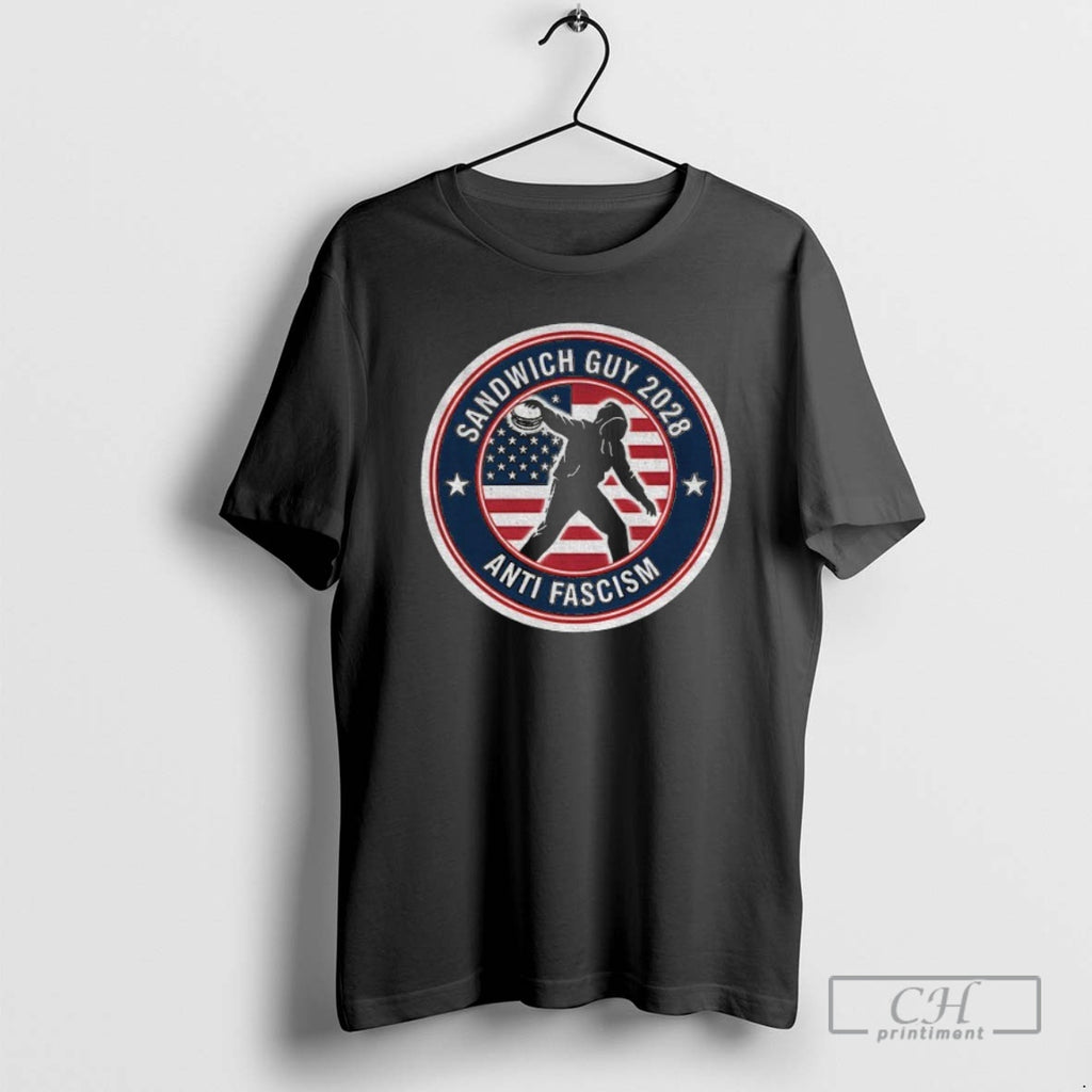 Premium Sandwich Guy Resist 2025 Anti Fascism Ameircan Flag Shirt Sweater