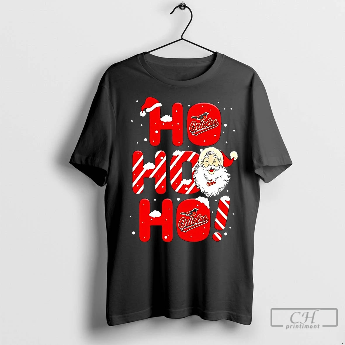 Premium Santa Claus Baltimore Orioles Ho Ho Ho Merry Christmas