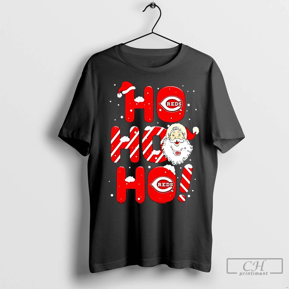 Premium Santa Claus Cincinnati Reds Ho Ho Ho Merry Christmas