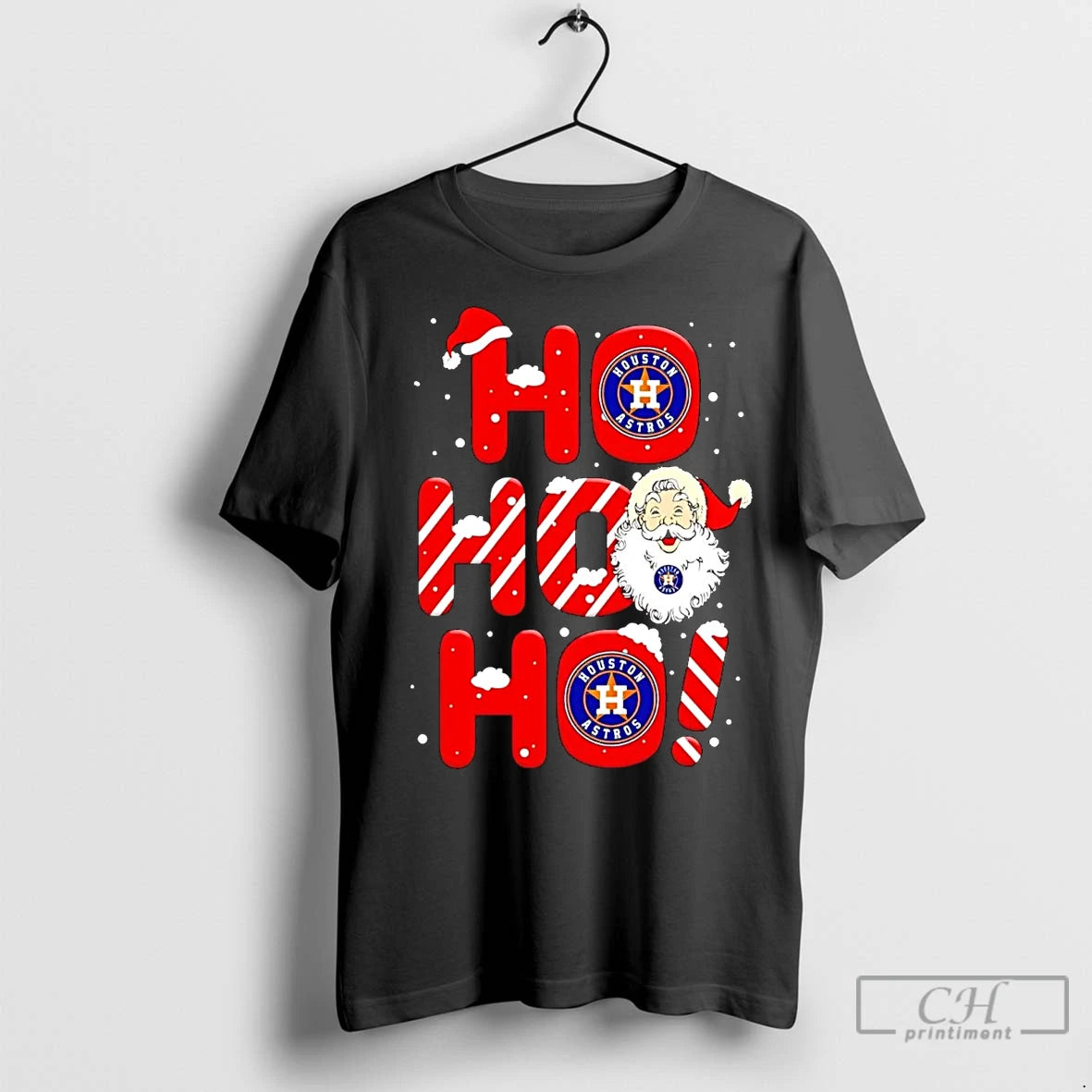Premium Santa Claus Houston Astros Ho Ho Ho Merry Christmas