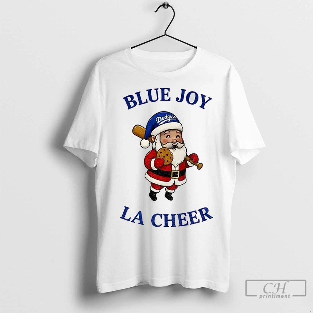Premium Santa Claus Los Angeles Dodgers Blue Joy La Cheer Baseball Mlb Christmas