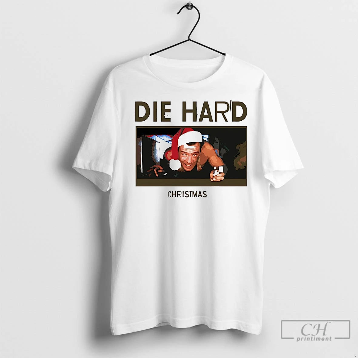 Premium Santa John Mcclane In Air Duct Die Hard Christmas