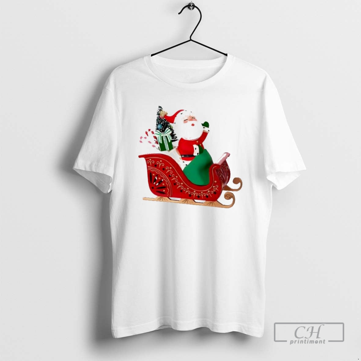 Premium Santa Showtoppers Mini Tree Hallmark Ornaments White Shirt Sweater