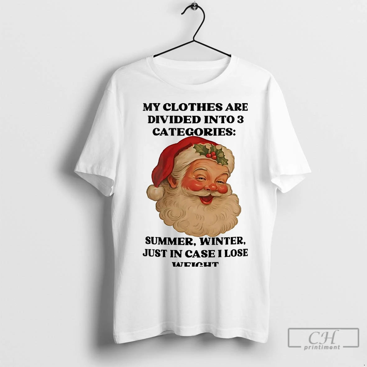 Premium Santa My Clothes Are Divided Into 3 Categories