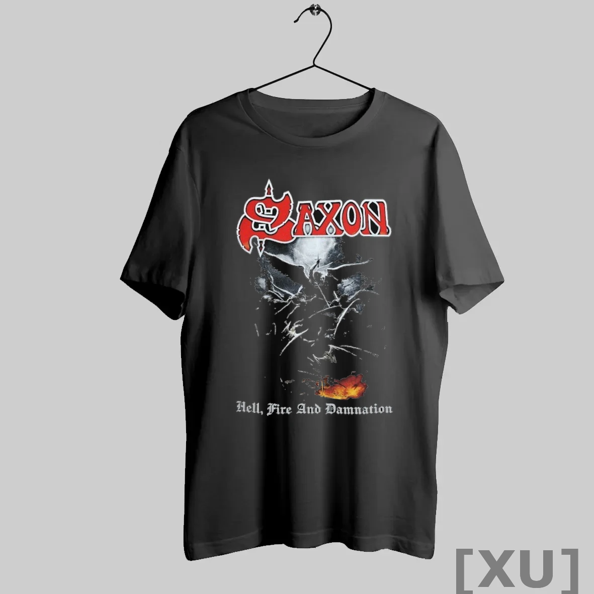 Premium Saxon Hell Fire And Damnation T Shirts