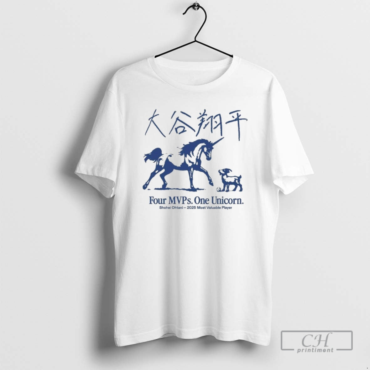 Premium Shohei Ohtani Four Mvps One Unicorn 2025 Most Valuable Player Goat Shirt Sweater