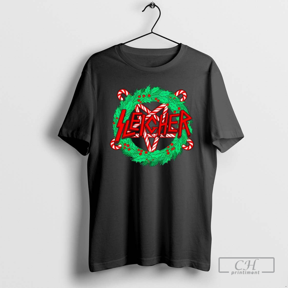 Premium Sleigher Christmas Wreath 2025 Christmas Shirt Sweater