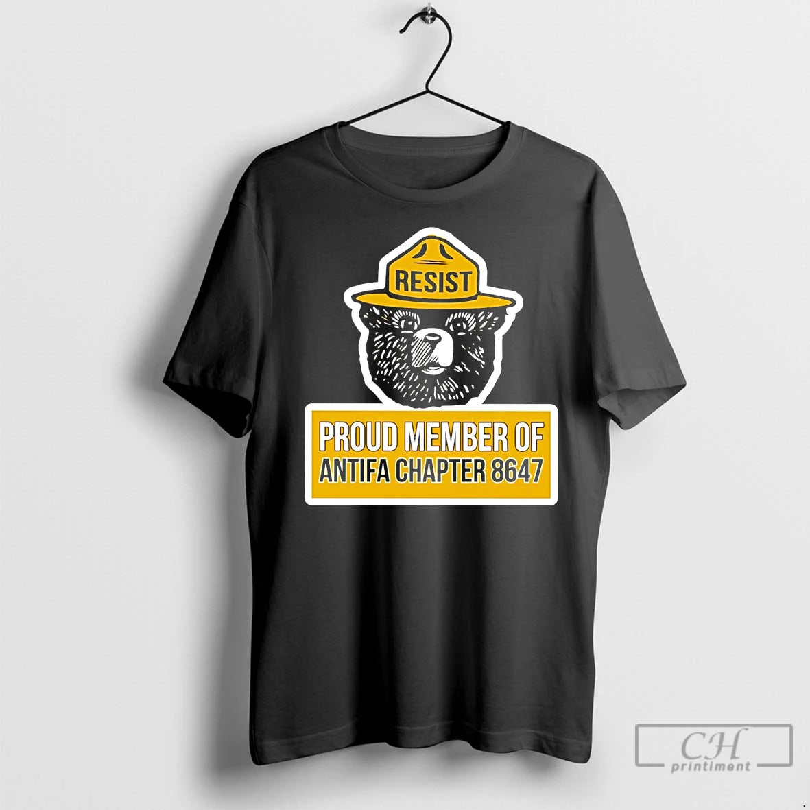 Premium Smokey Bear Proud Member Of Antifa Chapter 8647