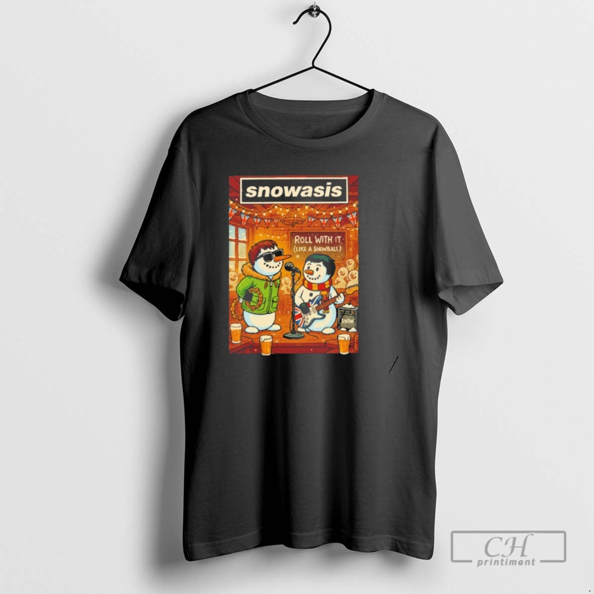 Premium Snowasis Roll With It Like A Snowball Christmas Shirt Sweater