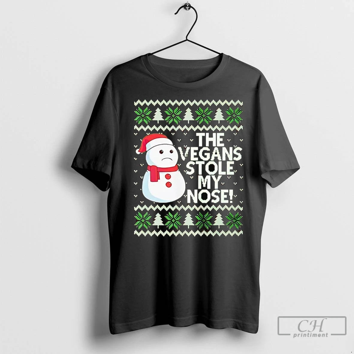 Premium Snowman The Vegans Stole My Nose Christmas