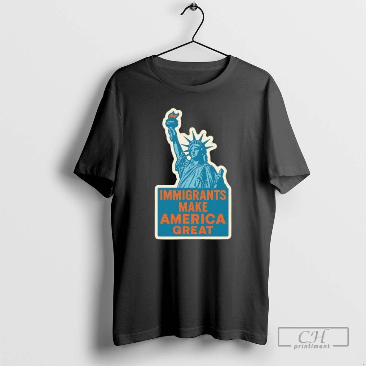Premium Statue Of Liberty Immigrants Make America Great Shirt Sweater