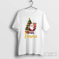 Premium Teacher 6 7 Christmas Santa Claus Ornaments White Shirt Sweater