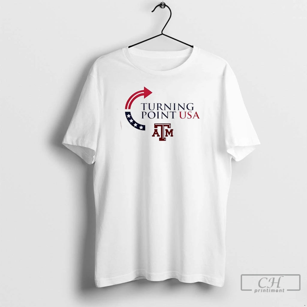 Premium Texas Am Aggies X Turning Point Usa Freedom Charlie Kirk 2 Sided