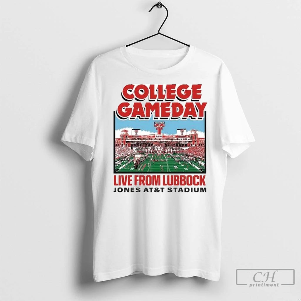 Premium Texas Tech Espn College Gameday Live From Lubbock 2025 Circle White