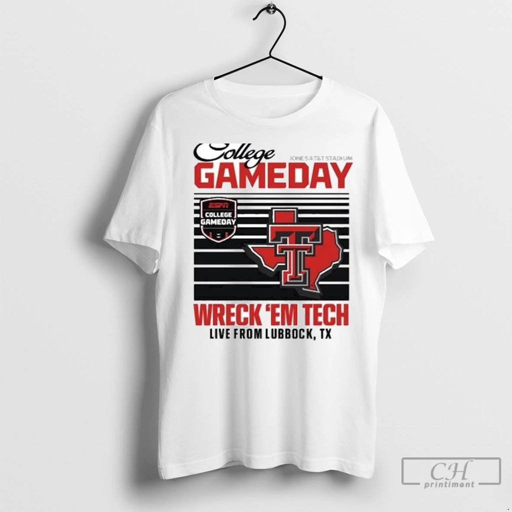 Premium Texas Tech Espn College Gameday Wreckem Live 2025 Circle White