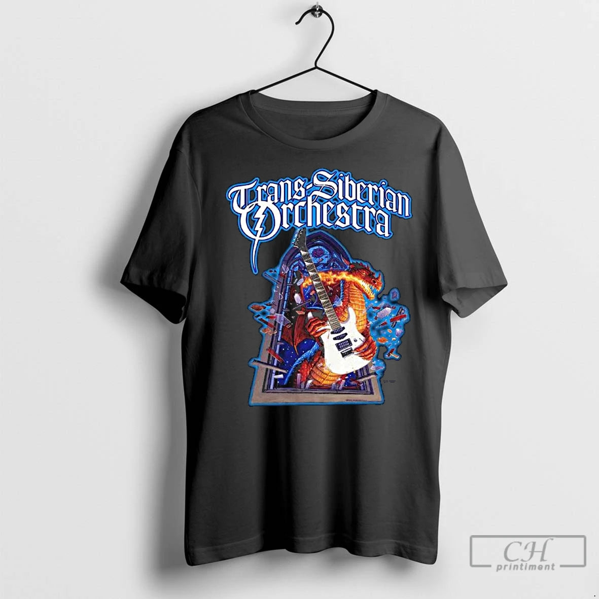 Premium Trans Siberian Orchestra Dragon Guitar 2025 Itin Long Sleve