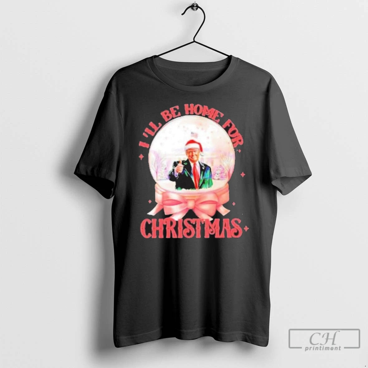 Premium Trump Ill Be Home For Christmas White House Black