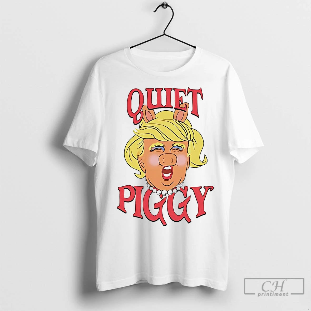 Premium Trump Pig Quiet Piggy Anti Trump