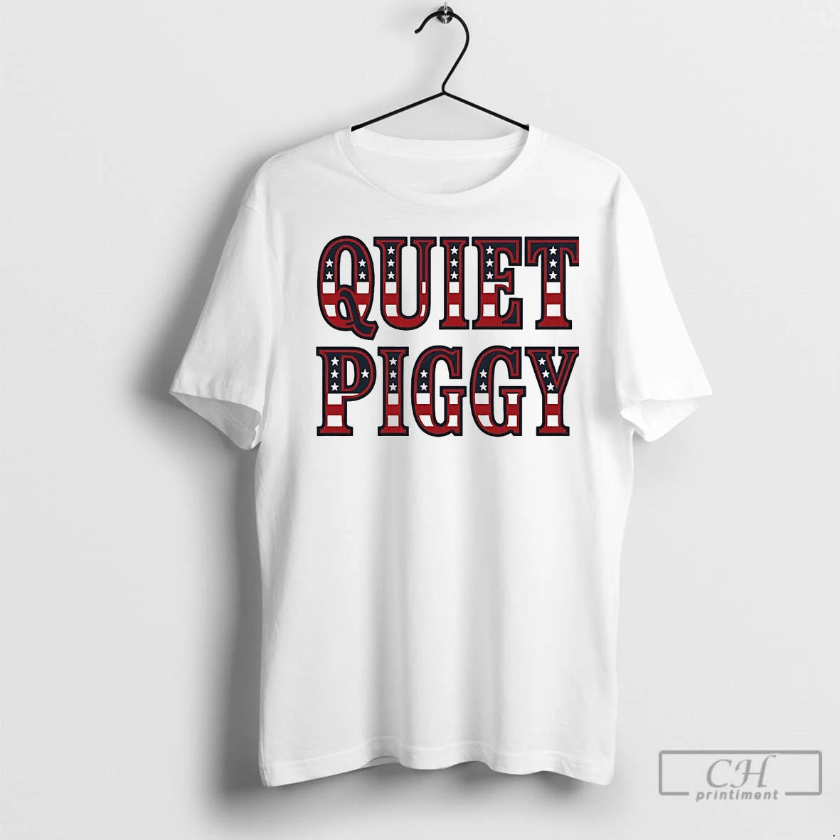 Premium Trump Quiet Piggy Usa Flag