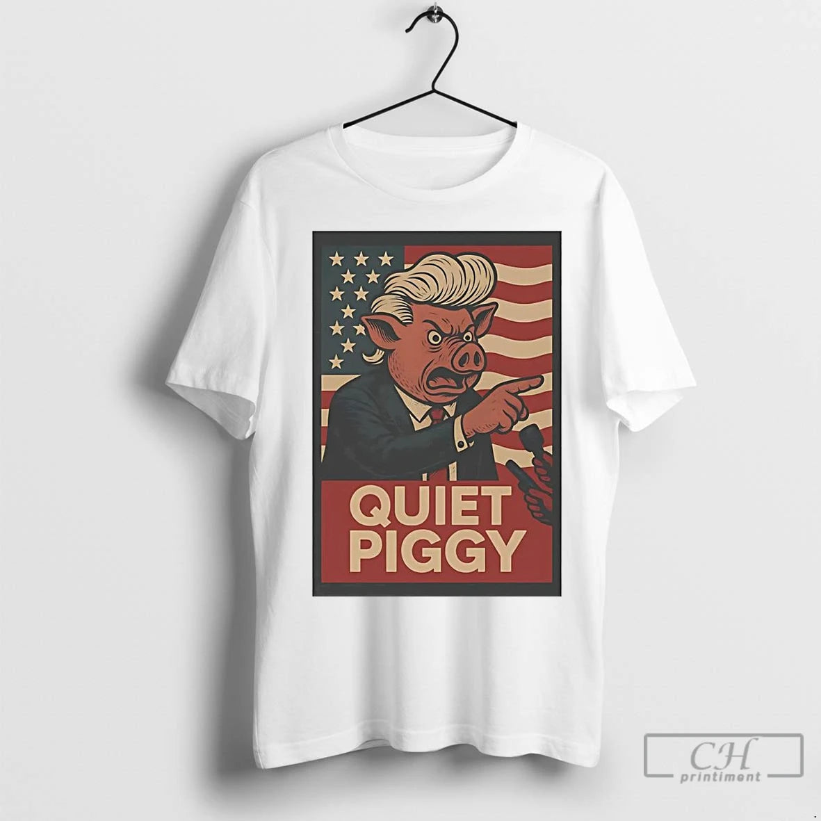 Premium Trump Quiet Piggy Political Satire