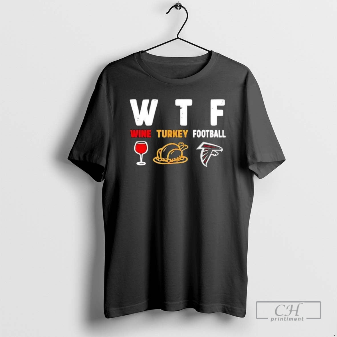 Premium Wtf Wine Turkey Atlanta Falcons Football Shirt Sweater
