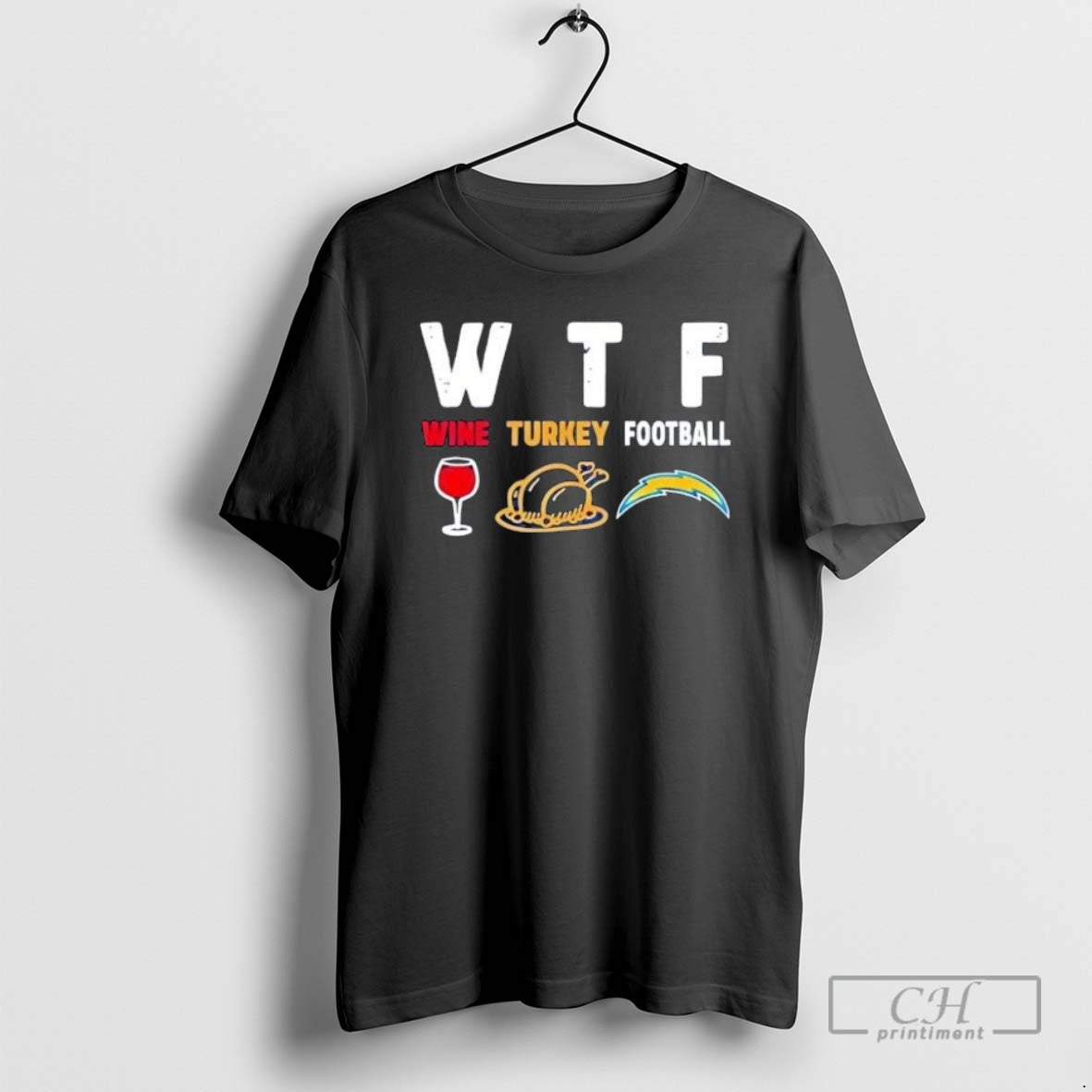 Premium Wtf Wine Turkey Los Angeles Chargers Football Shirt Sweater