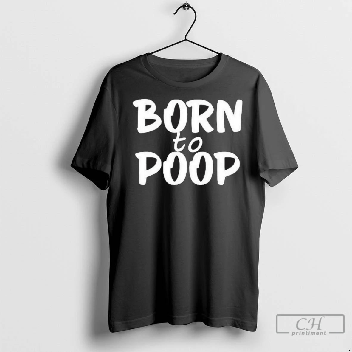 Premium Walker Born To Poop Black