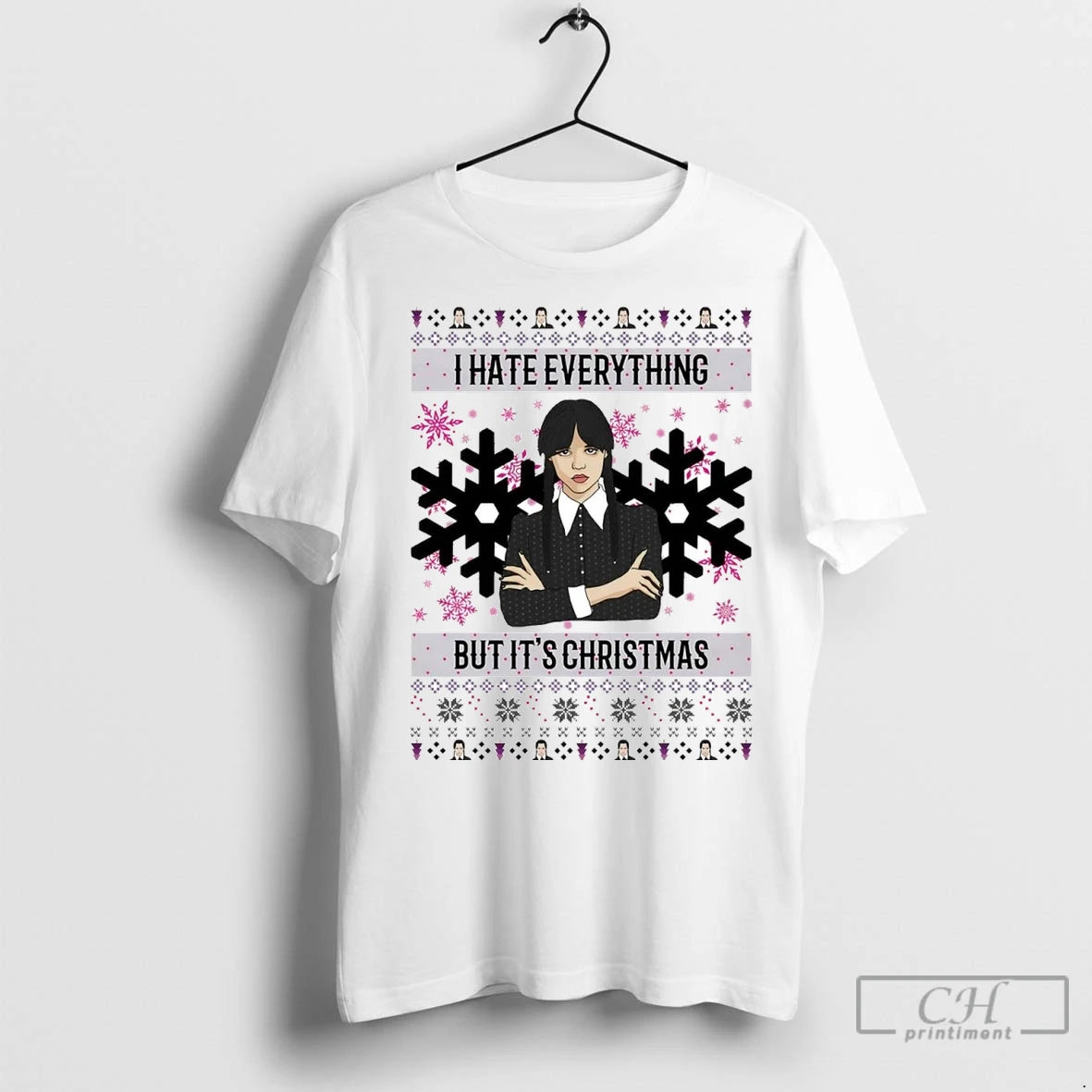 Premium Wednesday Addams I Hate Everything But Its Christmas