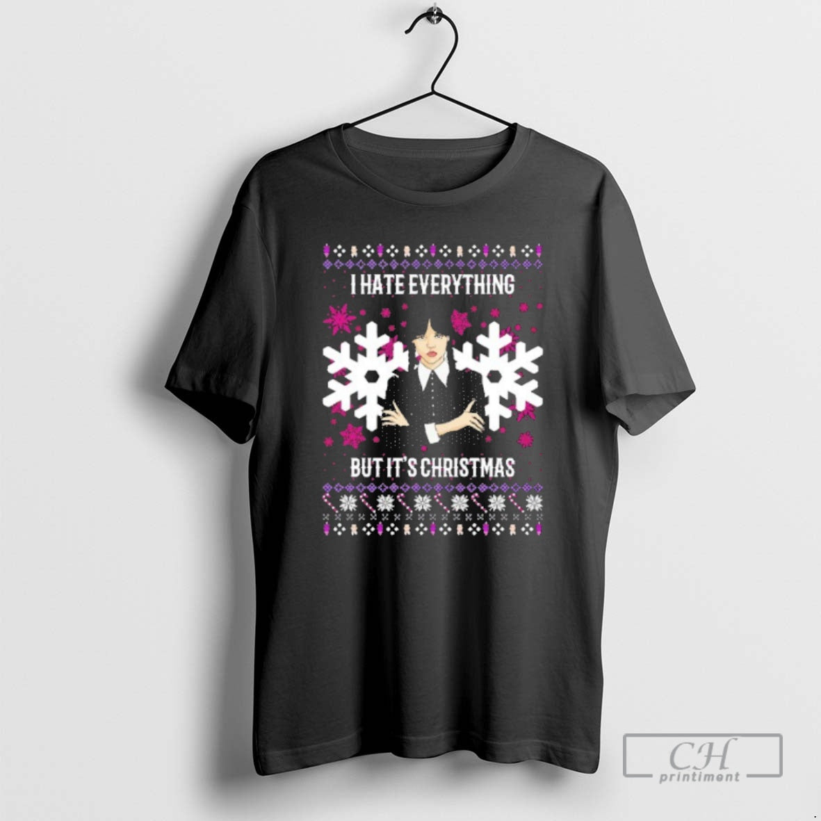 Premium Wednesday Addams I Hate Everything But Its Christmas Ugly Christmas Shirt Sweater