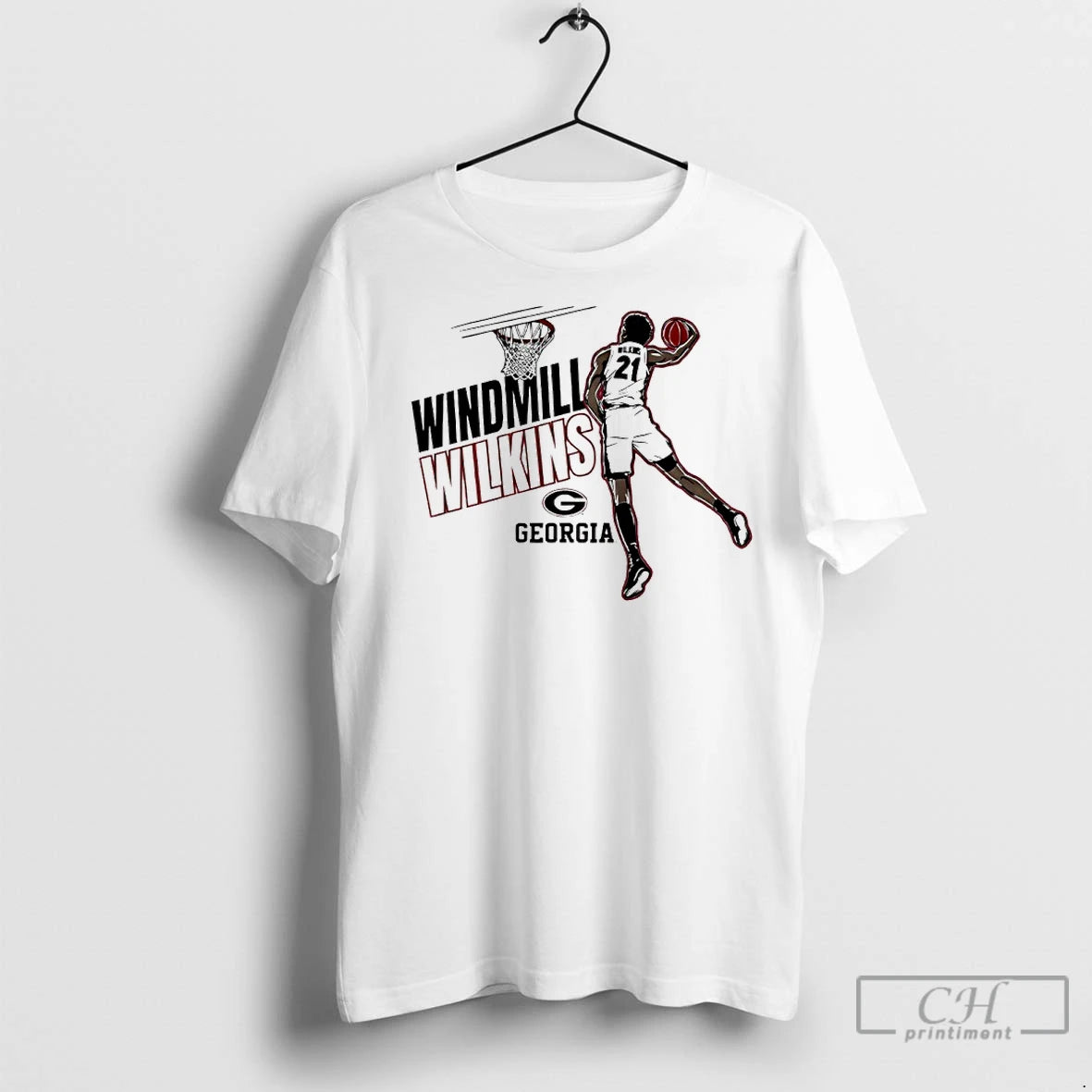 Premium Windmill Jake Wilkins Georgia Bulldogs Basketball