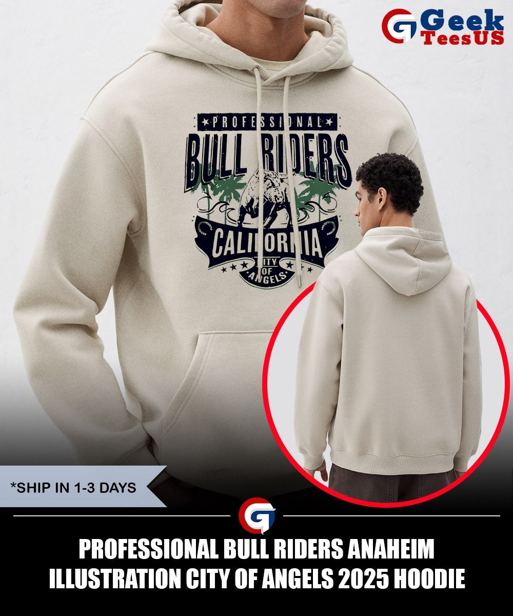 Professional Bull Riders Anaheim Illustration City Of Angels 2025 shirt Unisex , , , Long Sleeve Tee