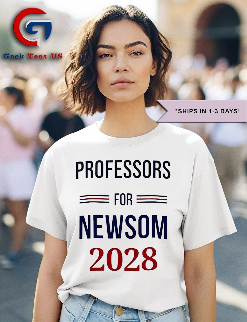 Professors for Gavin Newsom 2028 shirt Unisex , , , Long Sleeve Tee